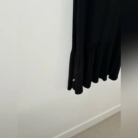 Jax + Lennon bamboo peplum black dress - Picture 9 of 10